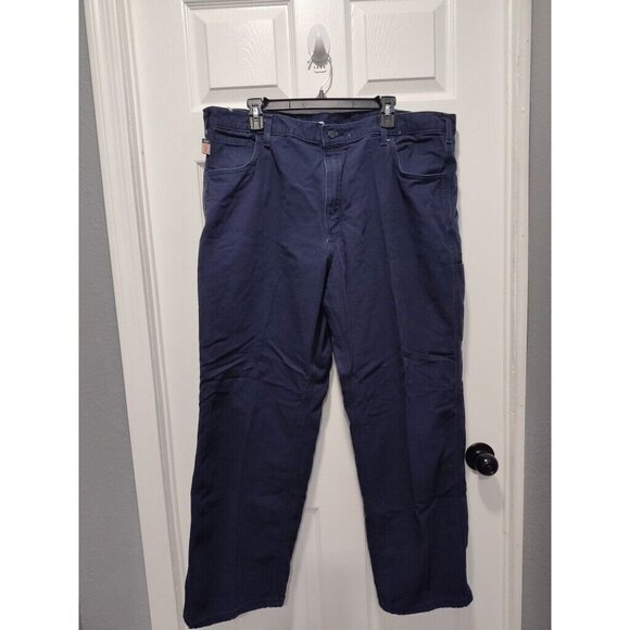 Carhartt Other - Carhartt FR Pants Mens 42x30 Blue Canvas‎ Work Wear Flame Resistant Pants FRB159